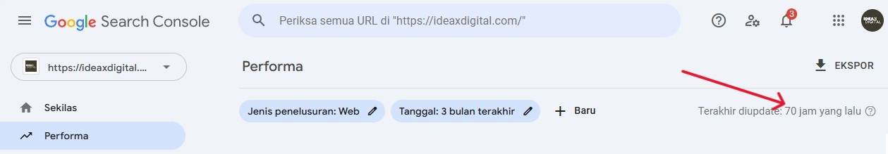 Google Search Console Tunda Laporan Performa Website