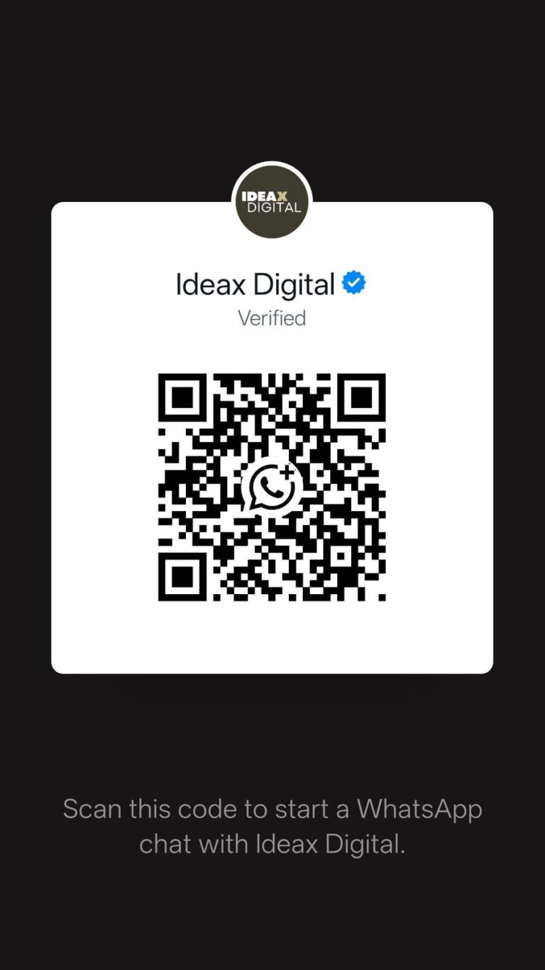 Whatsapp barcode ideax digital